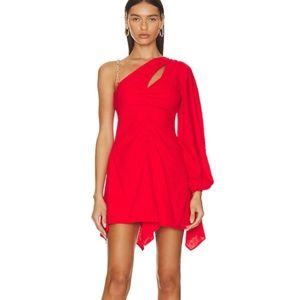 Rosalie Mini Dress in Bright Red